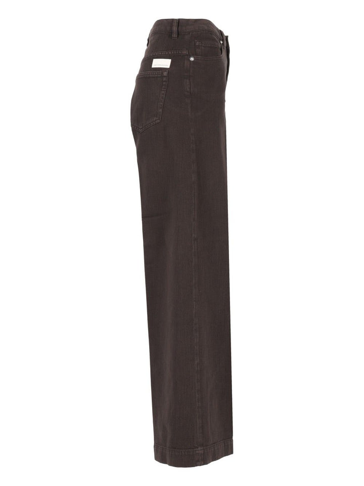 Nine In The Morning Nadia Palazzo Pant Light Canvas Jeans - Marrone | a74cde0f60ace34a1d822de414f18cc699d70bd1