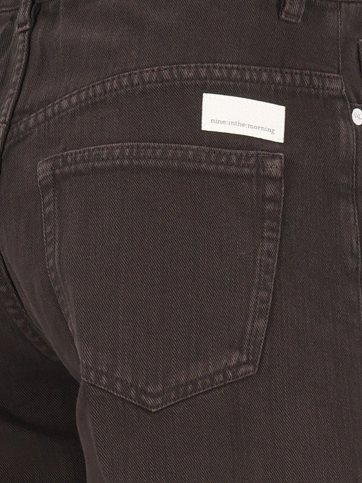 Nine In The Morning Nadia Palazzo Pant Light Canvas Jeans - Marrone | 8876b3bd78d7b5ad1d4e3c2b905dd77bbd5dee70