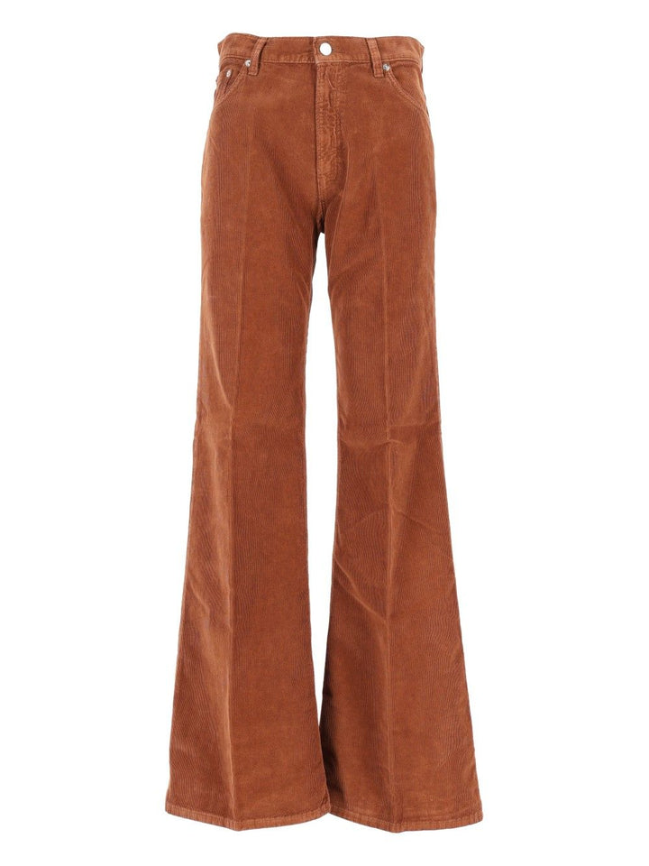 Haikure Clara Velvet Pier Jeans - Marrone | 85909372b7b468081f21efb250733e95e6fd77a0