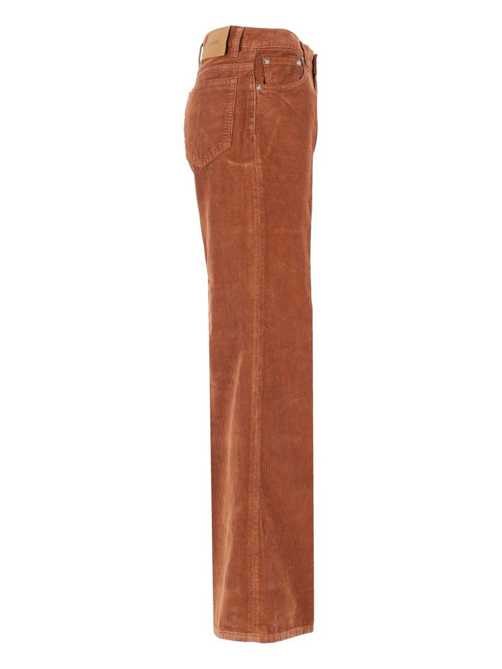 Haikure Clara Velvet Trousers Jeans - Marrone | 0ce39e8275db87842973892f1ae139aad88cdf08