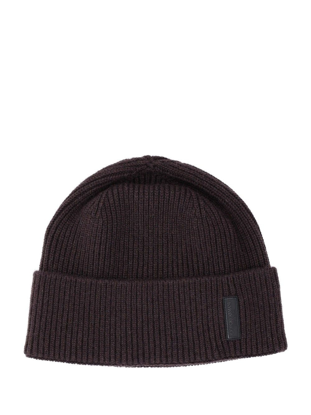 Giorgio Armani Beanie Hat Cappelli - Marrone | daa3e46d8fa22ef8a7dca82ca261add9b8ee894d