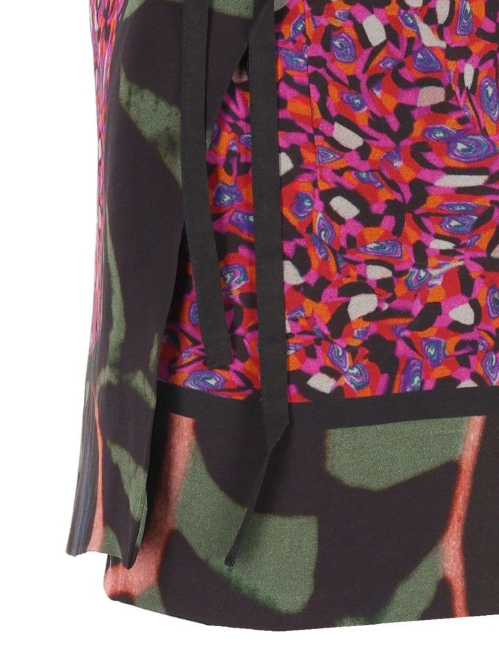 Dries Van Noten Gabrinas Printed Satin Wrap Mini Skirt Gonne - Multicolor | f75f93ca3d1e119dabc3a149fc5876f35d5491bd