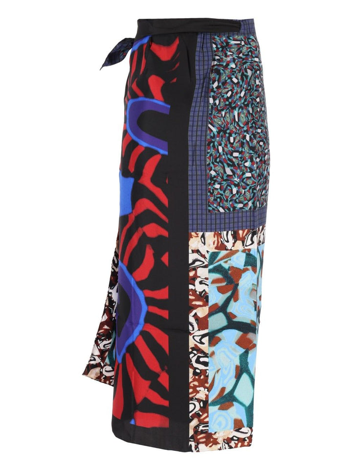 Dries Van Noten Silk Skirt Gonne - Multicolor | 2827c4ddf96f650b1c58bc7a55082f010380d3fb
