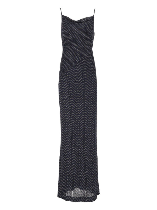 Vestido largo de lurex viscosa, abitos multicolor