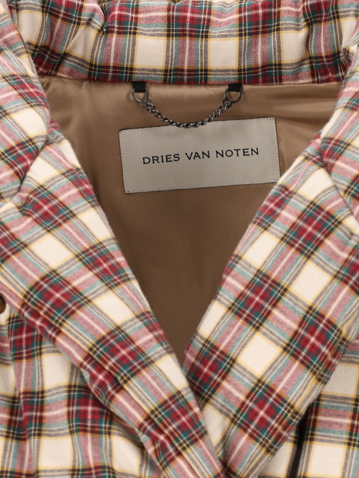 Dries Van Noten Check Padded Jacket Giacche - Multicolor | 03b6f9a3a49018cdbdc5813a7ab7e8e4d1b8c887