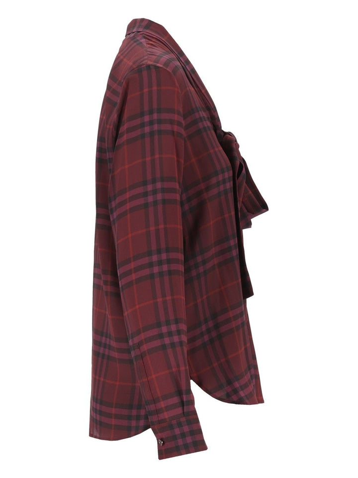 Burberry Crêpe De Chine Blouse Shirts - Bordeaux | 3cf4f387bdfc36d19b6635268ebe9ee348aeba3d