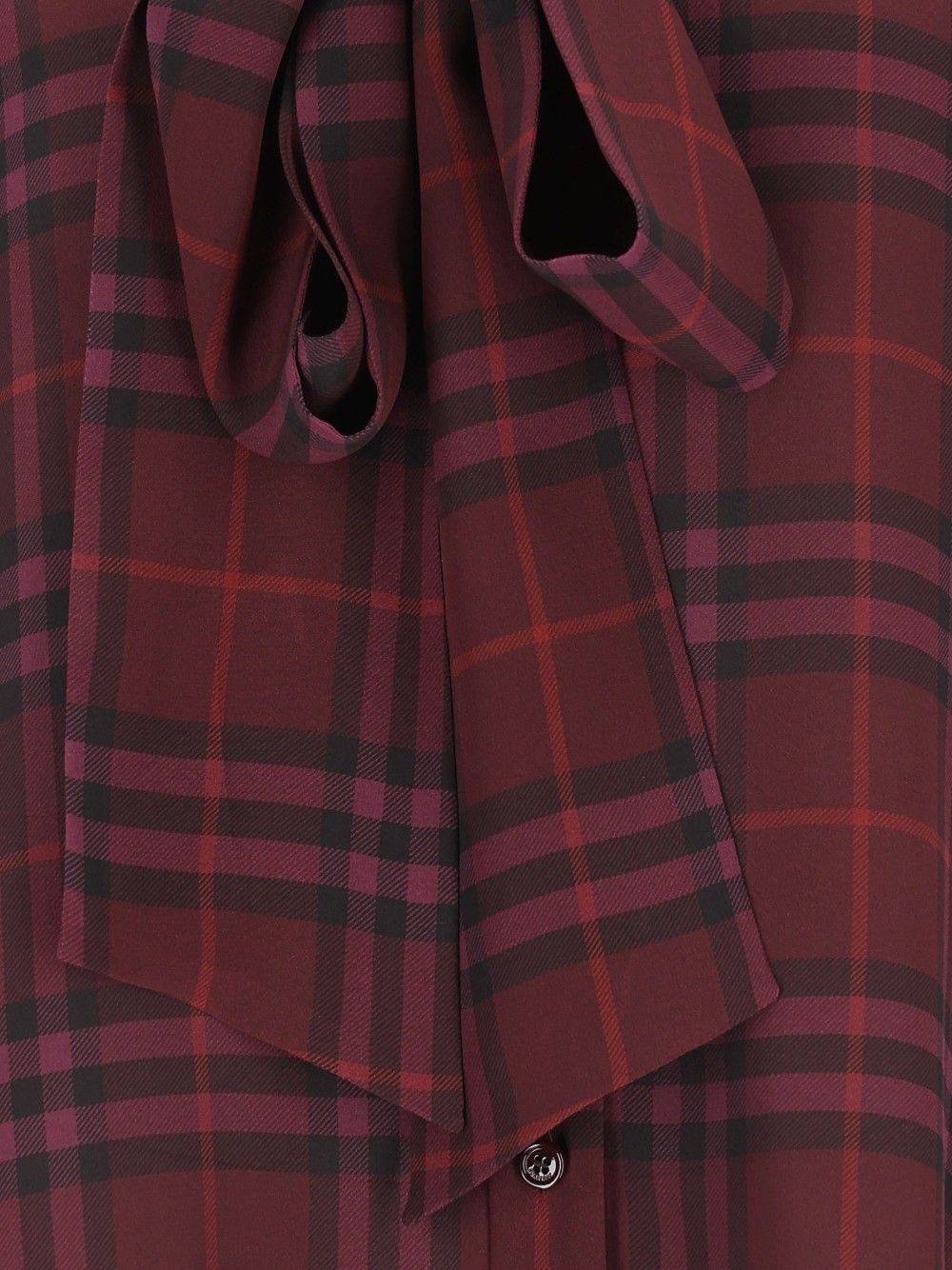 Burberry Crêpe De Chine Blouse Shirts - Bordeaux | 95ed5c6ab8f4a3569adc127e89e7b7f633f2637d