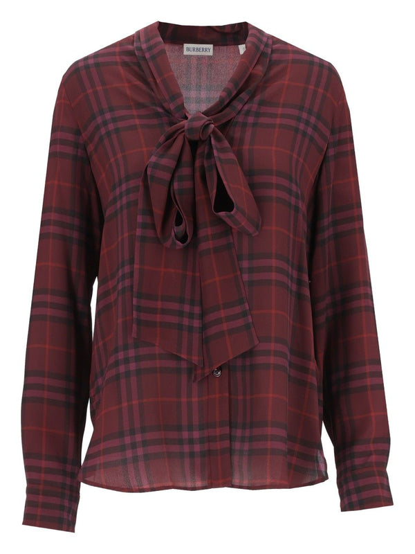 Rhiannon Chk Shirts Bordeaux
