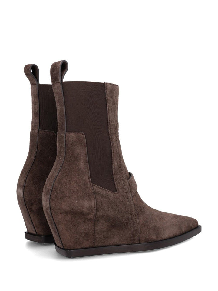 Rick Owens Sharp Wedge Sliver Boots - Marrone | 6f6093f7dfa19c4e74dff2eed30596a2c623da7f