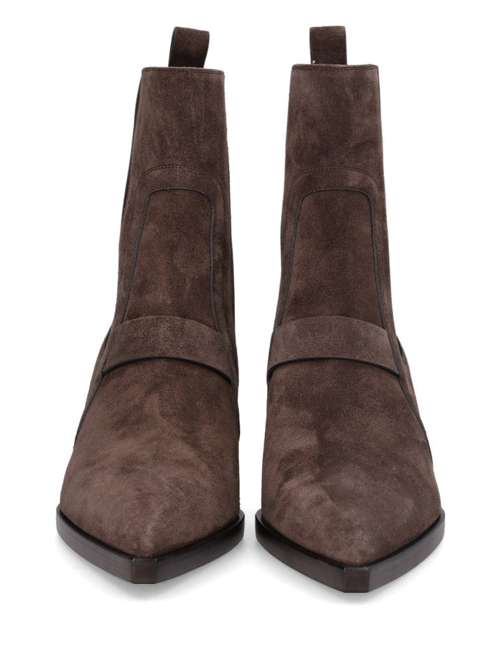Rick Owens Sharp Wedge Sliver Boots - Marrone | ba8db90e8c69184ed08a6397c03e38d3f01976aa