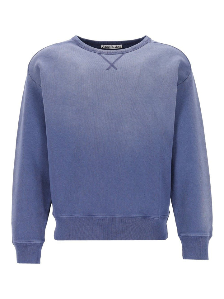 Acne Studios Sweatshirt With Spray Logo Knitwear - Blu | efefc11e37560c9e1990f4c9af1ed194673a762d