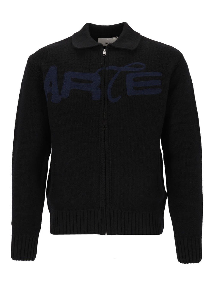 Arte Energy Cardigan Knitwear - Nero | 48698c76420d4850d12e86759450f0d87986b218