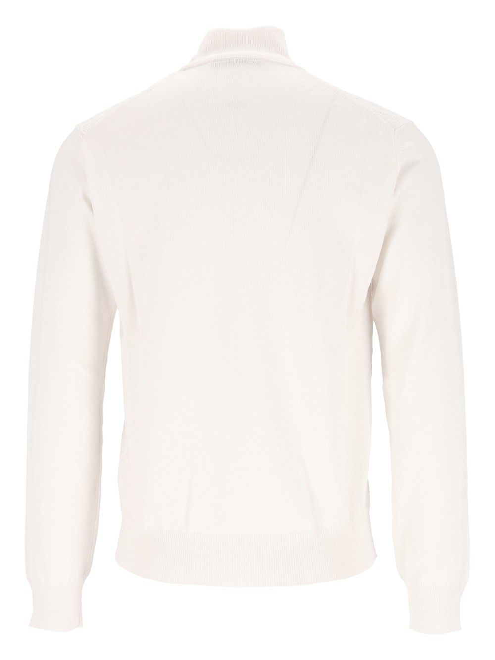 Corneliani Turtleneck With Inlays Knitwear - Bianco | 29bf329f59a08baf99a9a850759fea8630962855