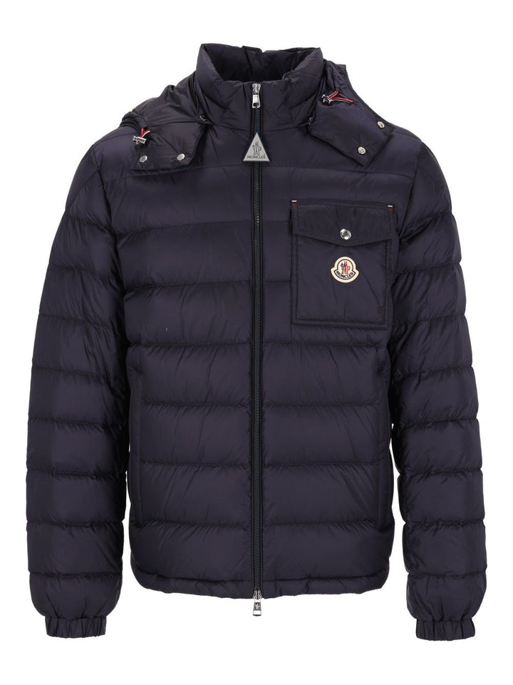 Moncler Verith Jacket Coats - Blu | 4105bc0e2cfe982734e7270beeebb72379bdfb8a