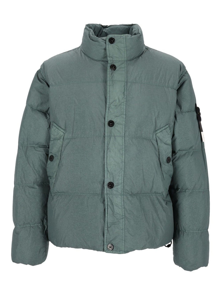 Stone Island Short Down Jacket Giacche - Verde | 0fec478bade176917e1c63864ef2090b7cb2b954