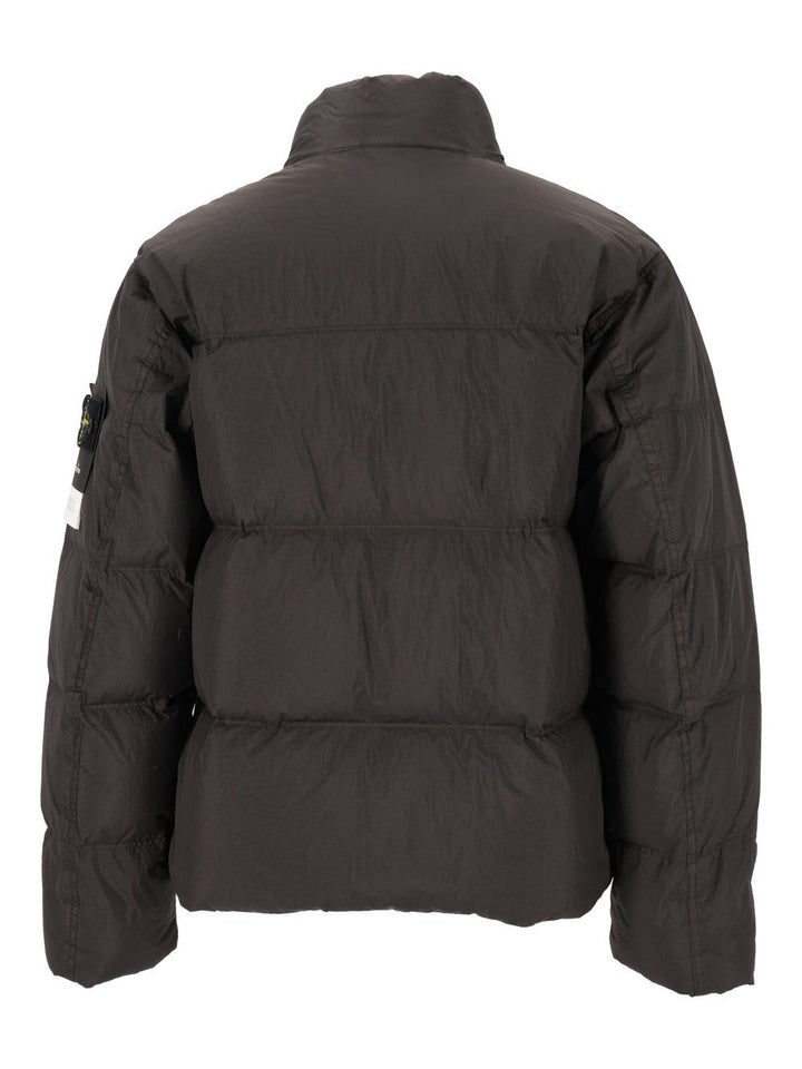 Stone Island Short Down Jacket Giacche - Grey | 008f9b98322b067e51db55fa7a73093b7dbb2928