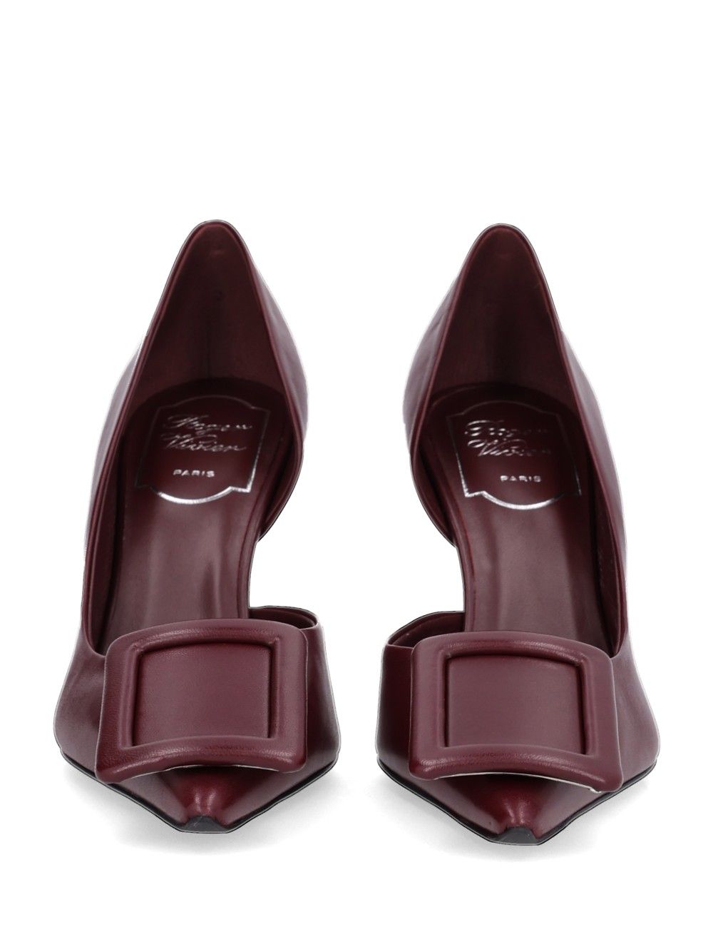 Roger Vivier Viv Ville Dorsay Dec 85 Nappa Plonge Semiluc. Decollete - Bordeaux | bac199df830f5acbf2eb09b23003b487ccd46036