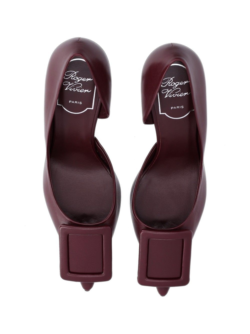 Roger Vivier Viv Ville Dorsay Dec 85 Nappa Plonge Semiluc. Decollete - Bordeaux | ea6955a64150a4129df67f66bf5969afc48cfa68
