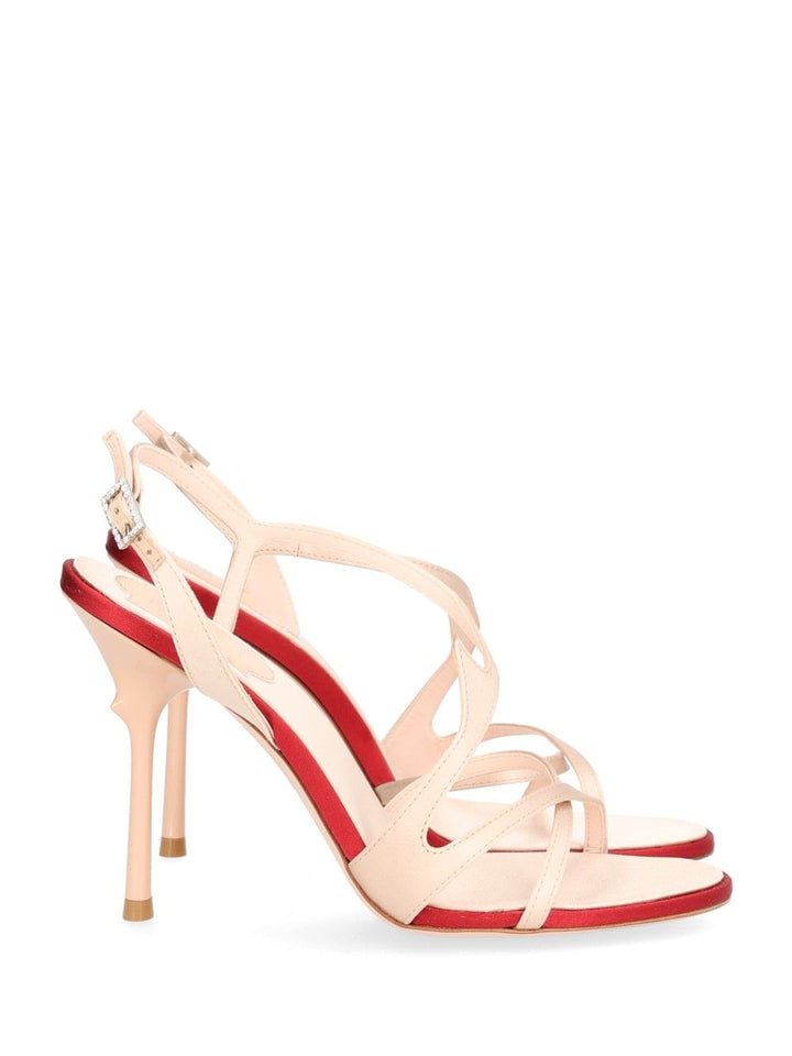 Roger Vivier Epine Sandal 100 Raso Sandali - Rose | 284c361a5a30c7b4df2509f04df04a94bd356d42