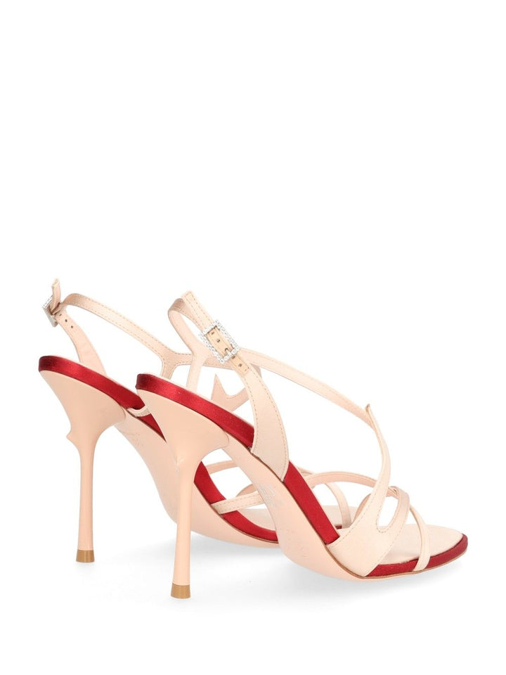 Roger Vivier Epine Sandal 100 Raso Sandali - Rose | 49946d07d2c4f9ea67913b350f7f0a4ca55fa7d8