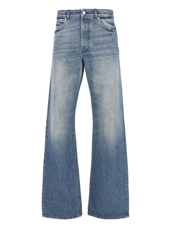 Peyter Midweight Stone Wash 5 Pocket Relaxed Fit Denim Jeans Blu