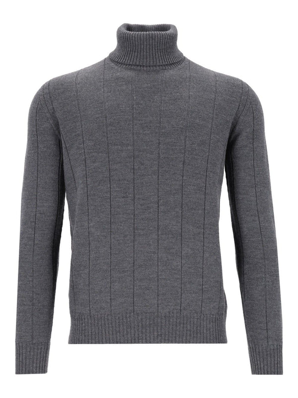 Turtleneck Jumper Knitwear Grey