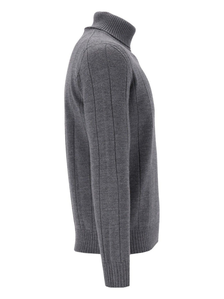 Al Duca D'Aosta Turtleneck Jumper Knitwear - Grey | e7b16e74ed994e3d97a1a6c83ce8f0f7e4d85e48