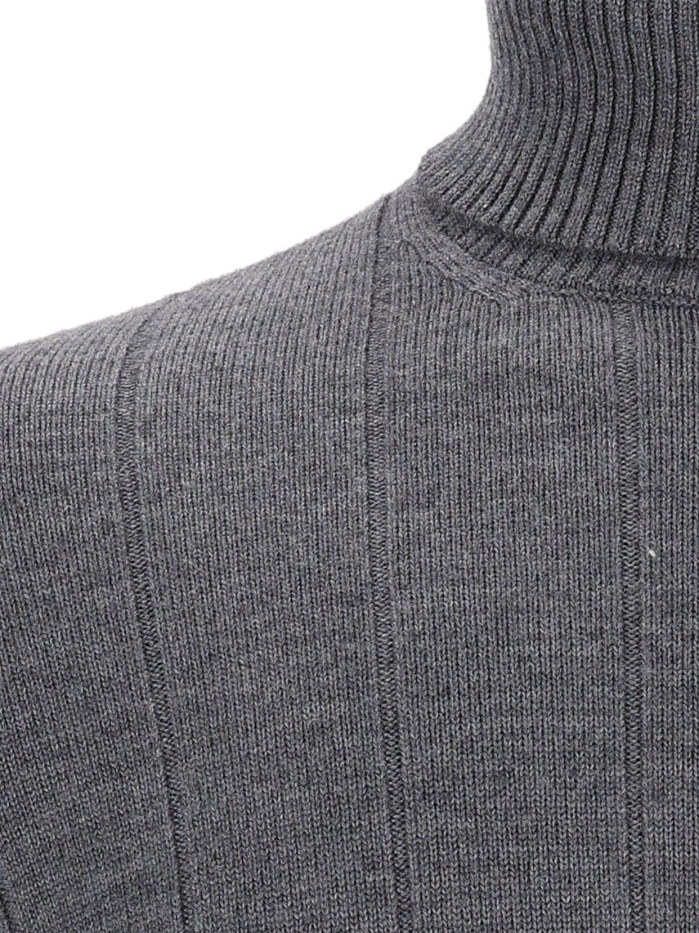 Al Duca D'Aosta Turtleneck Jumper Knitwear - Grey | 6244e08c5f74981ed130e5f2a2f28109b2519fea