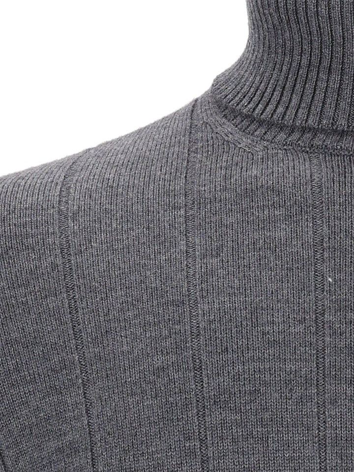 Al Duca D'Aosta Turtleneck Jumper Knitwear - Grey | 6244e08c5f74981ed130e5f2a2f28109b2519fea
