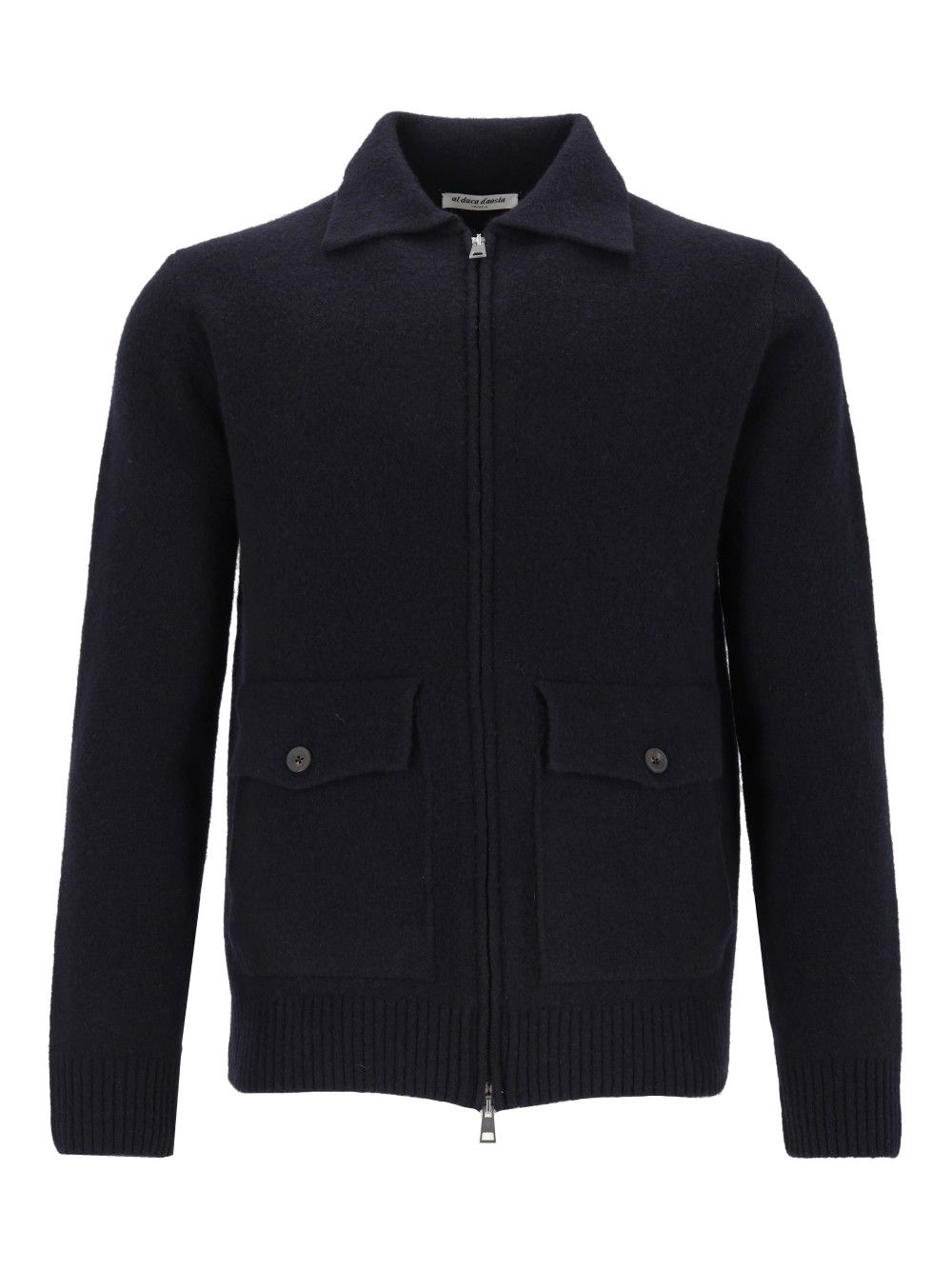 Al Duca D'Aosta Cardigan Zip 2 Tasche 93 Lana 6 Pa 1 Elastan Knitwear - Blu | a9dce02002c31598944c779d612bc4dc479d740f