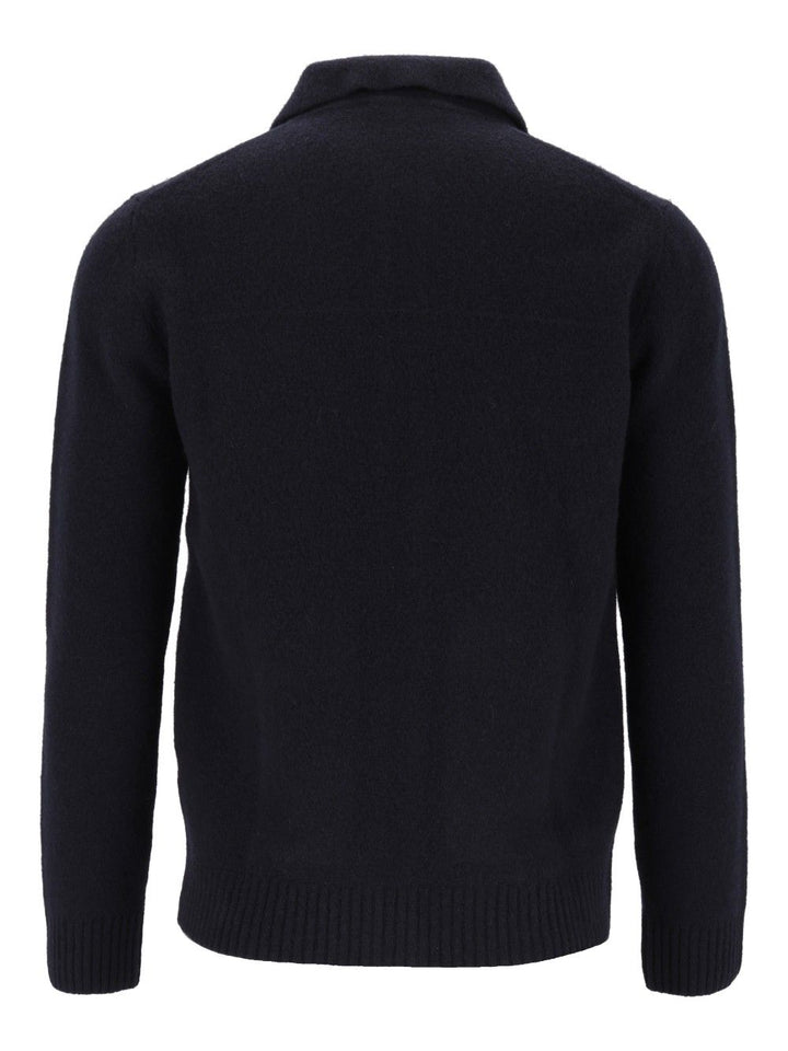 Al Duca D'Aosta Cardigan Zip 2 Tasche 93 Lana 6 Pa 1 Elastan Knitwear - Blu | 4361cc360c25951571d4a62bfa5f120c10e6fe5c