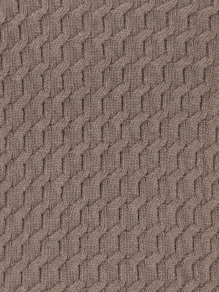 Al Duca D'Aosta Giro Treccia 3d 100 Lana Knitwear - Marrone | 0eaeff939b789200a48117d41d1ee2e6fba13df9