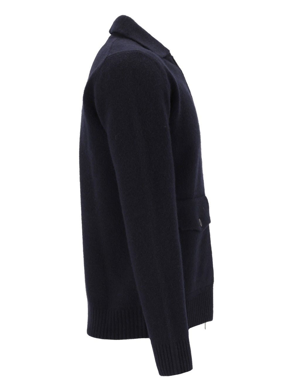Al Duca D'Aosta Cardigan Zip 2 Tasche 93 Lana 6 Pa 1 Elastan Knitwear - Blu | 82070b7c9ef3ef1d10de914a5f7d84409dd11e0c