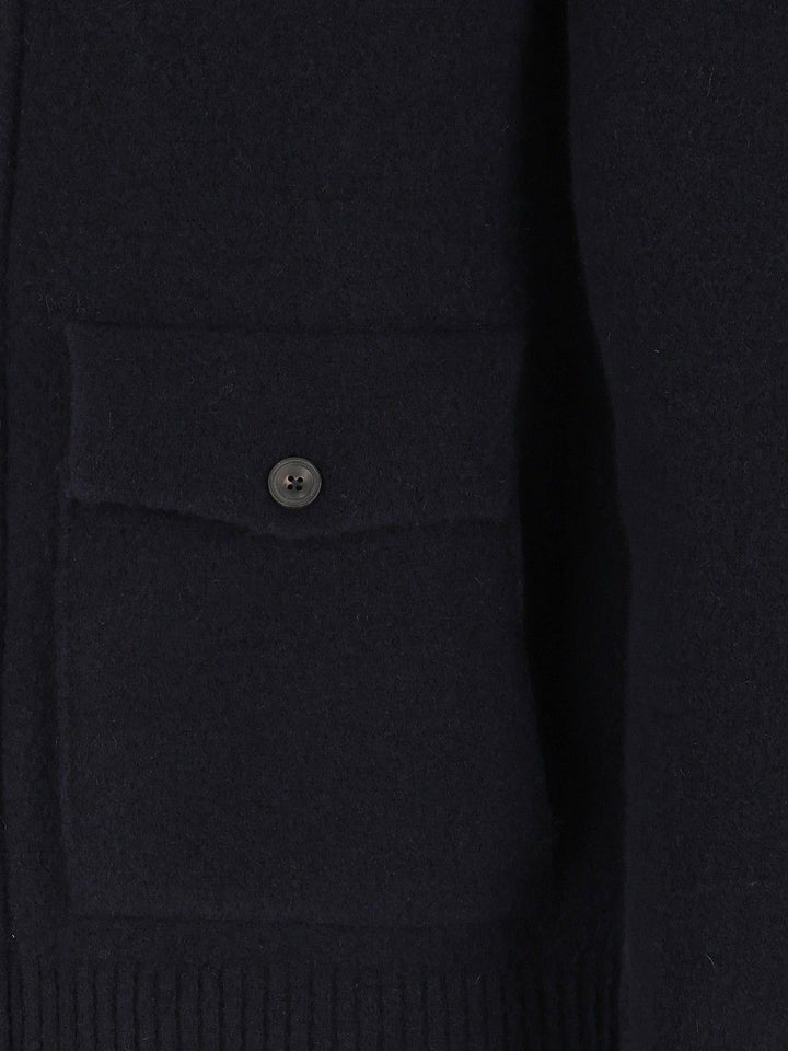 Al Duca D'Aosta Cardigan Zip 2 Tasche 93 Lana 6 Pa 1 Elastan Knitwear - Blu | 5403d6b4fdea3a467146f3891d3d6fb1ed7a2c4d