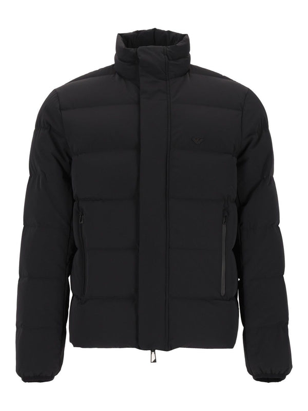 Zip-Up Bomber Jacket Black