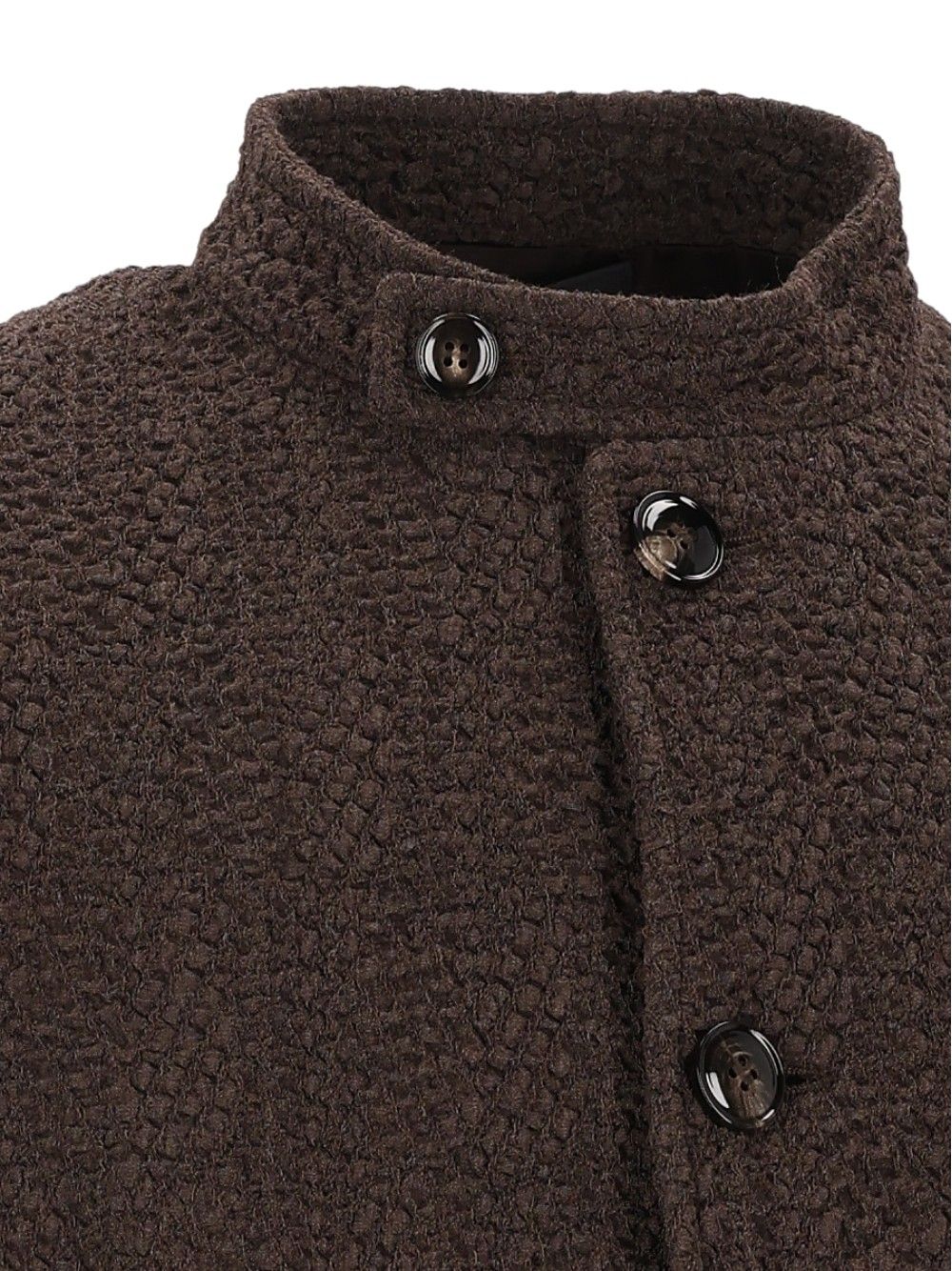 Giorgio Armani Mandarin Collar Blazer Giacche - Marrone | eeba91f414a2483e04bc31f7e3a695401170f56a