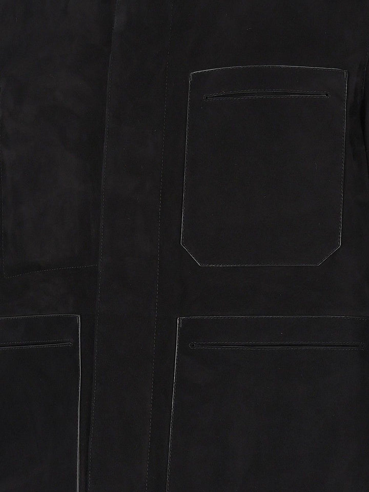 Tom Ford Suede Field Jacket Giacche - Nero | e8188fcba596b8d678d75b01fc253e3ff854950d