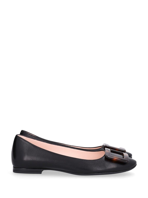 Gommettine Roundy Turtle Ball 05 Nappa Plonge Semiluc Flache Schuhe Schwarz