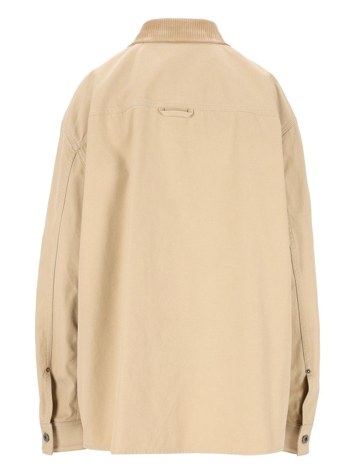 Loewe Cotton Canvas Overshirt Giacche - Beige | a1724487e26c291adc2bf8cb1b7ea2646f05b9f9