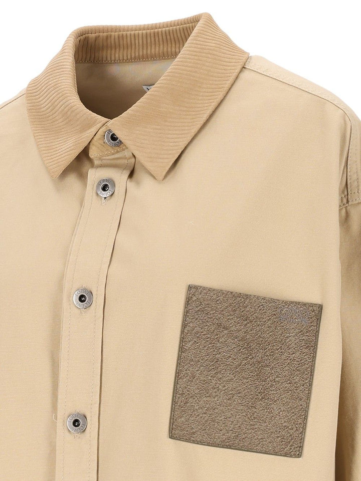 Loewe Cotton Canvas Overshirt Giacche - Beige | a34fe413b80b0118518fb6b0ae976714f798480c