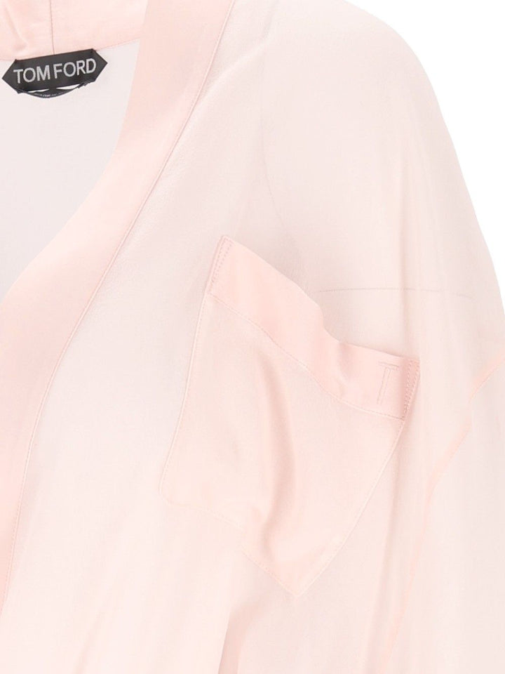 Tom Ford Short Silk Robe Giacche - Rose | c20e2a1b3d559e12ce2460d8740dfcd803962cb8