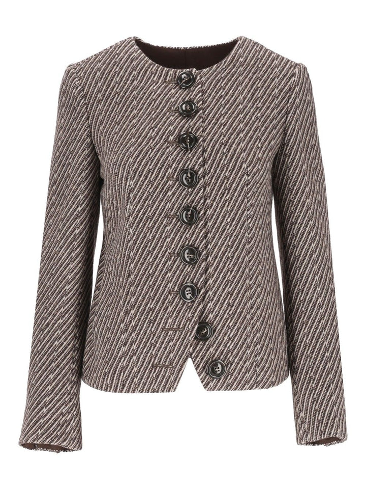 Emporio Armani Buttoned Jacket Giacche - Marrone | 4c59411fcd84d340056cc8ce24c9bbcc546fe1cf