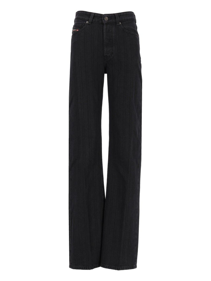 Diesel 1971 D-Sent High-Waist Regular Jeans - Nero | 9c98d4cff6780d8f418206010e91c6a50c9c09ab