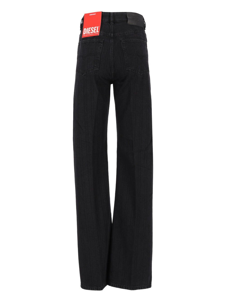 Diesel 1971 D-Sent High-Waist Regular Jeans - Nero | b368ed32b6efb18075b58c1561dd42ffd8373945
