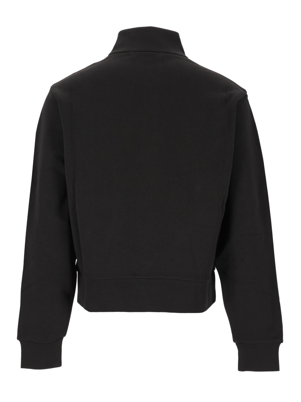 Moncler Cotton Zip-Up Sweatshirt With Logo Sweatshirts - Nero | 9d86a21e2163109d36a1b270f910ea6b5d74811a