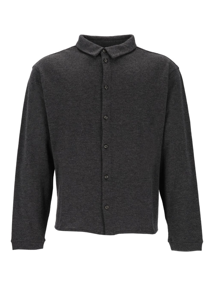 Giorgio Armani Cashmere Knit Shirt Shirts - Grey | 138f60c907168a362ba4047679967966bc8815a3