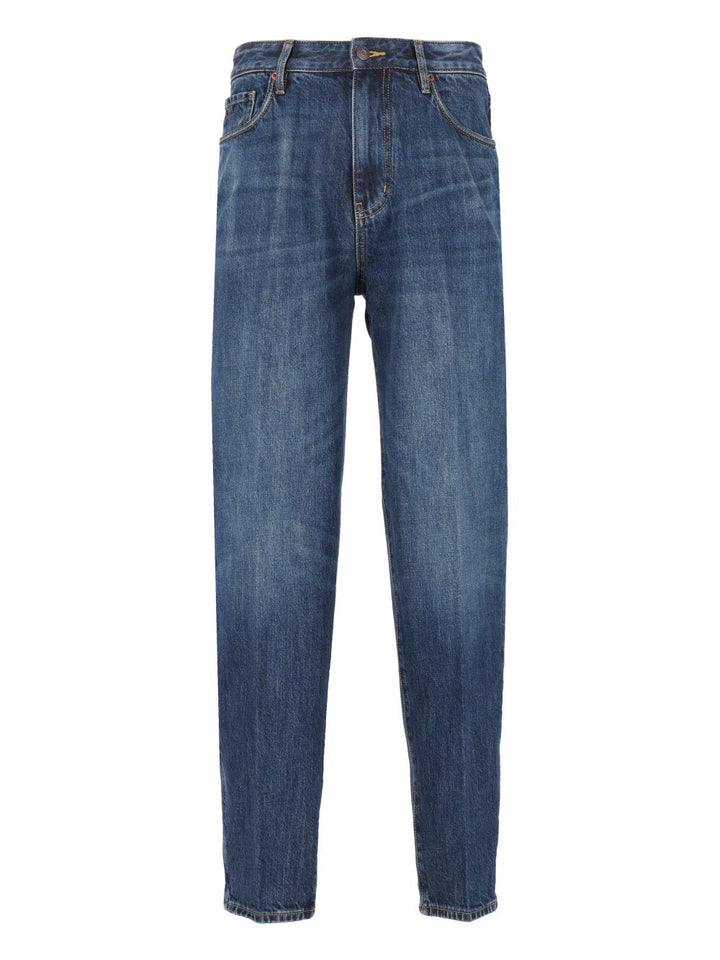 Emporio Armani Tapered Five-Pocket Jeans - Blu | edd2c74924dfcf38f20c6504b919ca6867449318