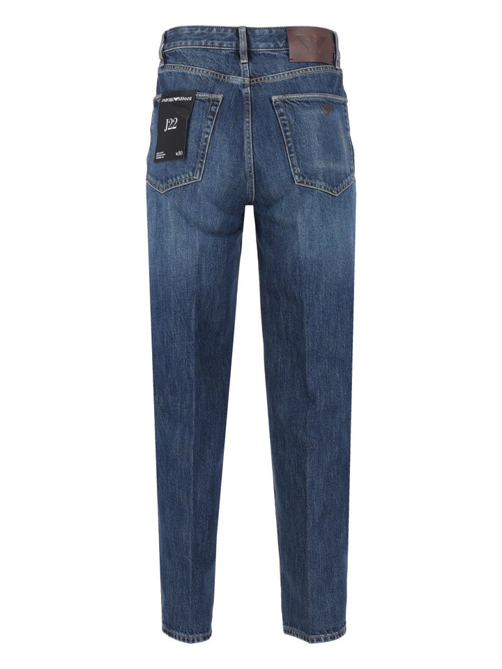 Emporio Armani Tapered Five-Pocket Jeans - Blu | 0ff6e78ee44c109fc203ef82d2e3342735b7254b