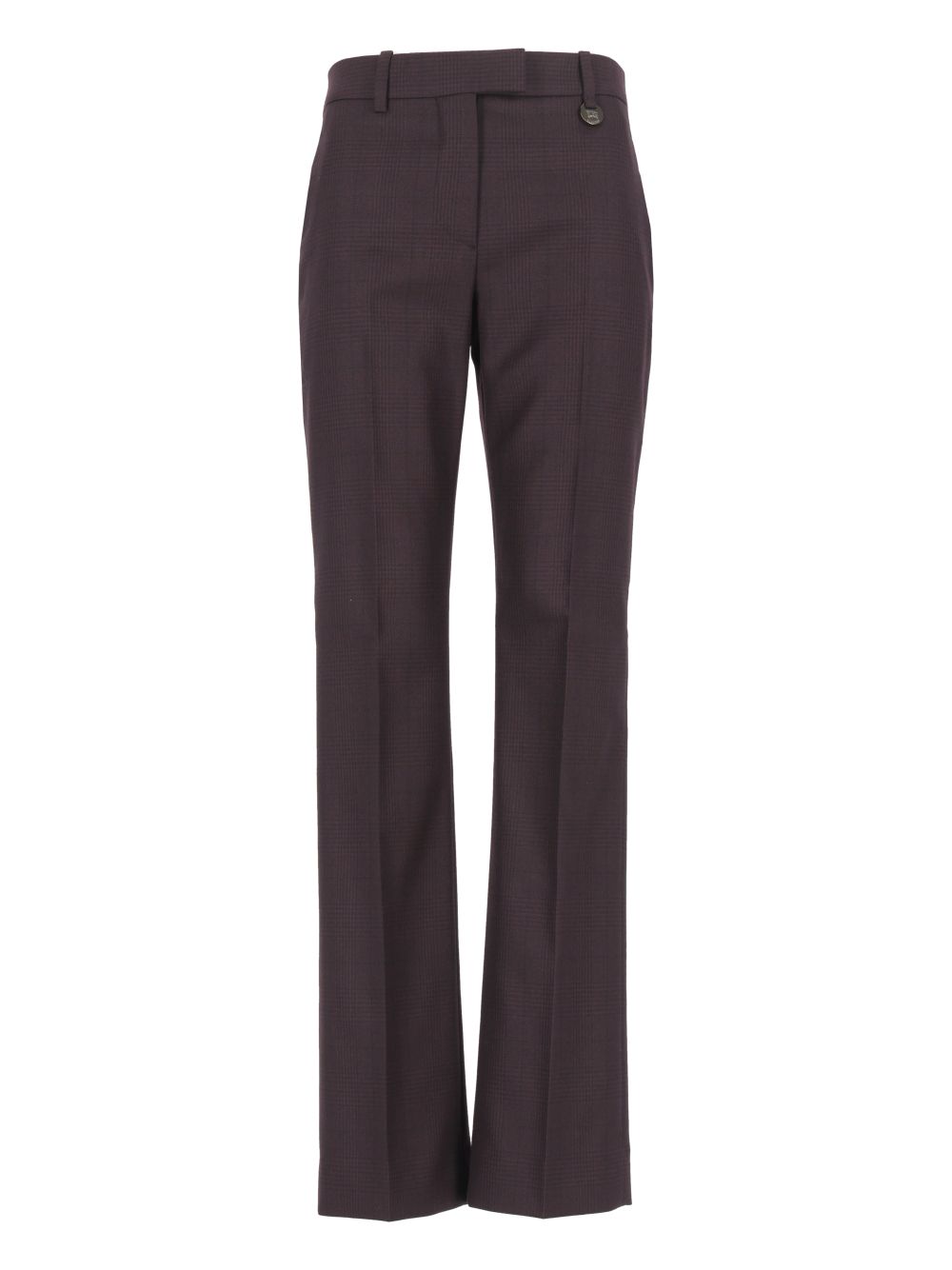 Burberry Checked Wool Tailored Trousers - Marrone | 9b803e66d7b3760726fb69f95e7df54e99544f69