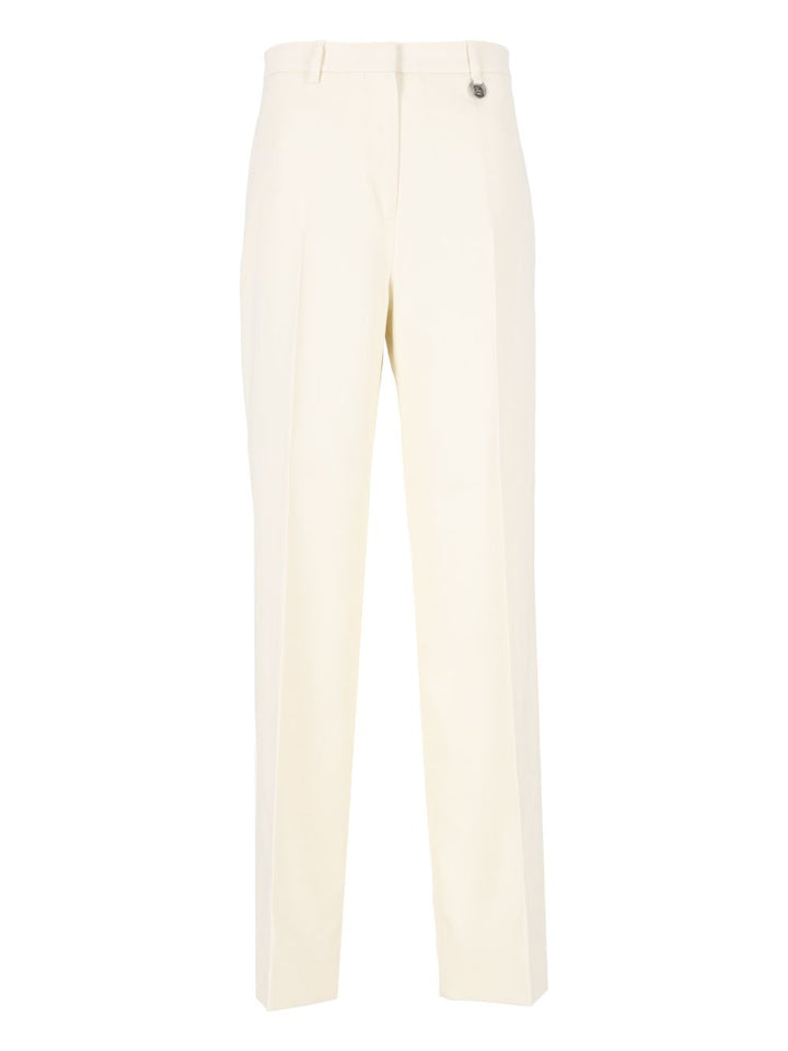 Burberry Pinstriped Wool Tailored Trousers - Bianco | af29abaf6d4da5ac9375d13951934dd3eab4551f